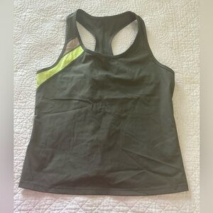 Olive Green Athletic Top. Size Medium.